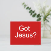 Heb je Jezus? Briefkaart (Staand voorkant)