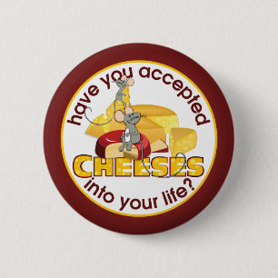 Heb je kaas geaccepteerd? ronde button 5,7 cm