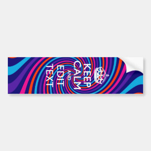 Heb je Keep Calm-zin op multikleurige Swirl Bumpersticker