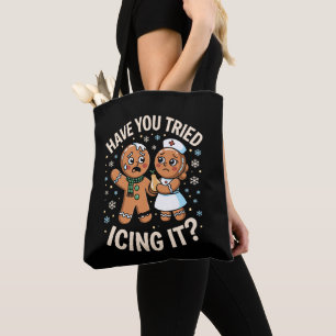 Heb je kerst gingerbread Kerstmis besprenkeld Draagtas