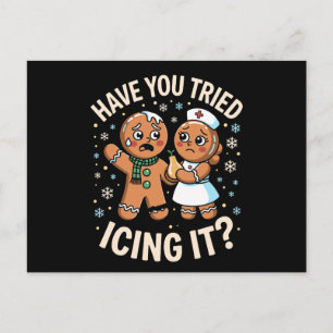 Heb je kerst gingerbread Kerstmis besprenkeld Feestdagenkaart