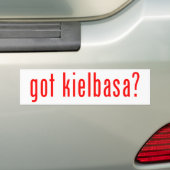 heb je kielbasa? bumpersticker (Op auto)