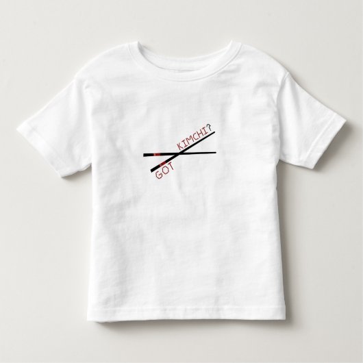 Heb je Kimchi? Chopsticks Kinder Shirts (Voorkant)