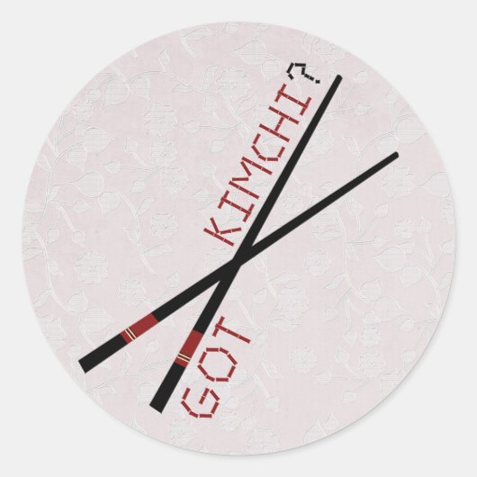 Heb je Kimchi? Ronde Sticker (Voorkant)