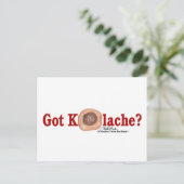 Heb je Kolache? briefkaart (Staand voorkant)