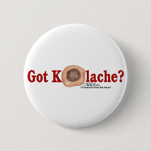 Heb je Kolache? Ronde Button 5,7 Cm
