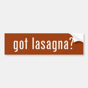 Heb je lasagna? Bumpersticker