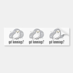 Heb je lemmingen? bumpersticker