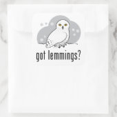 Heb je lemmingen? vierkante sticker (Tas)