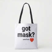 Heb je Masker? canvas tas (Voorkant)