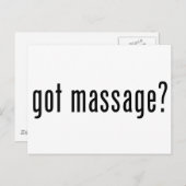 Heb je Massage? Briefkaart (Voorkant / Achterkant)