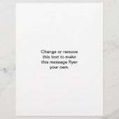 Heb je Massage? in zwarte inkt Flyer (Achterkant)