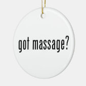 Heb je Massage? Keramisch Ornament (Links)