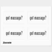 Heb je Massage? Rechthoekige Sticker (Vel)
