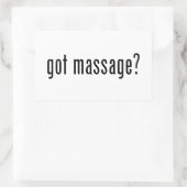 Heb je Massage? Rechthoekige Sticker (Tas)