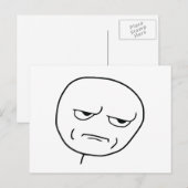 Heb je me een Rage Face Meme? Briefkaart (Voorkant / Achterkant)