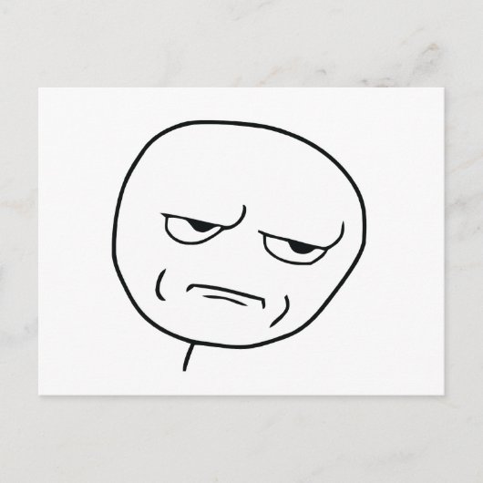 Heb je me een Rage Face Meme? Briefkaart (Voorkant)