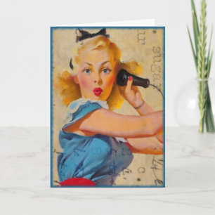 Heb je me gebeld, Suiker? Digitale kunst, Birthday Kaart