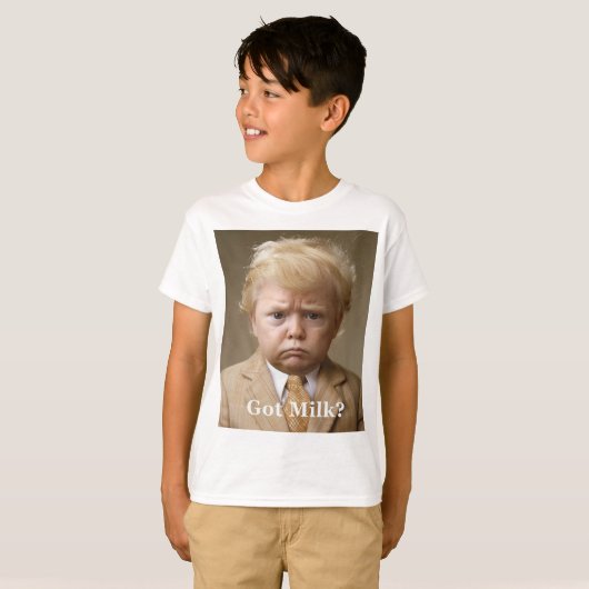 Heb je melk? t-shirt (Voorkant volledig)