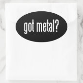 Heb je Metal? Ovale Sticker (Tas)