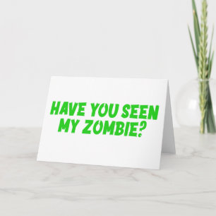 Heb je mijn zombie gezien kaart