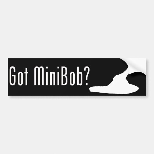 Heb je MiniBob? Bumpersticker (Voorkant)