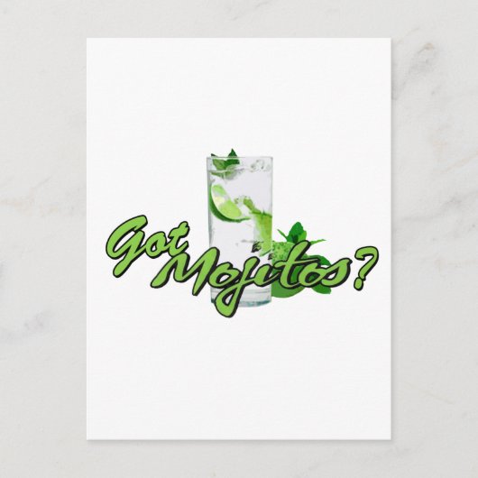 Heb je Mojitos? Briefkaart (Voorkant)