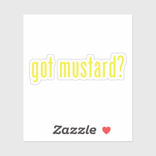 Heb je mosterd? sticker (Vel)