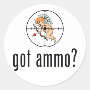 Heb je munitie? (Anti-Valentijnsdag) Ronde Sticker