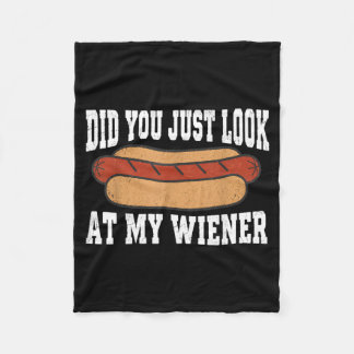 Heb je naar mijn worst gekeken Funny Hotdog Bbq Re Fleece Deken