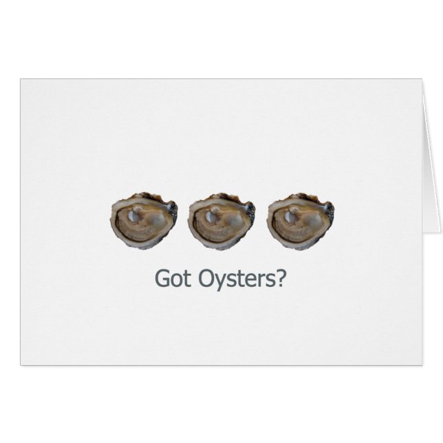 Heb je oesters? (Voorkant Horizontaal)