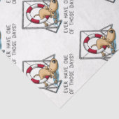 Heb je ooit een van die dagen? Dog Agility Tissuepapier (Detail)