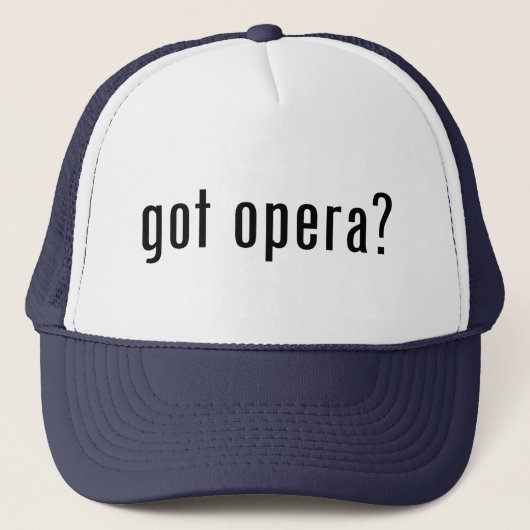 Heb je opera? trucker pet (Voorkant)