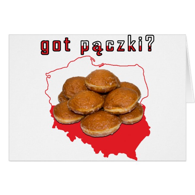 Heb je paczki ? Poolse kaart (Voorkant Horizontaal)
