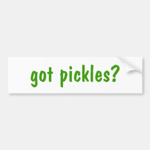 Heb je pickles? Bumpersticker