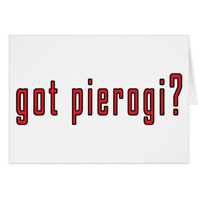Heb je pierogi? (Voorkant Horizontaal)