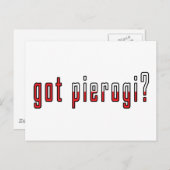 Heb je pierogi? Markering Briefkaart (Voorkant / Achterkant)