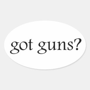 Heb je Pistolen? Ovale Sticker