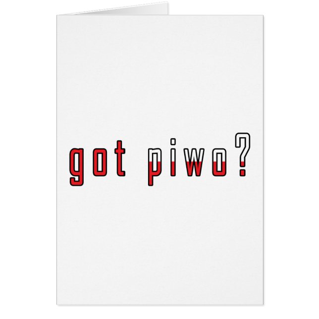 Heb je piwo? Markering (Voorkant)