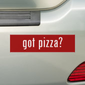 Heb je pizza? bumpersticker (Op auto)