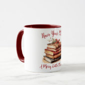 Heb je plank een vrolijk kerstfeest mok (Voorkant links)