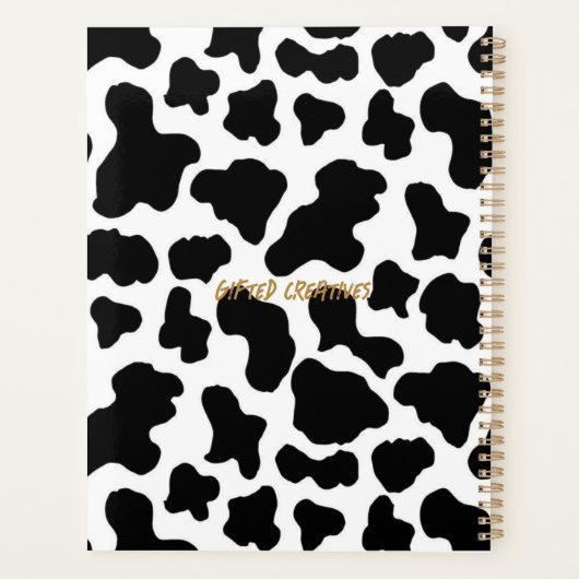 Heb je plannen? Afdrukplanner koe Planner (Achterkant)