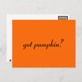 Heb je pompoen? briefkaart (Voorkant / Achterkant)