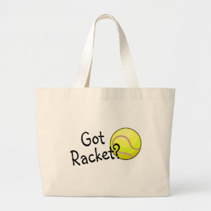 Heb je Racket? (Tennisbal) Grote Tote Bag