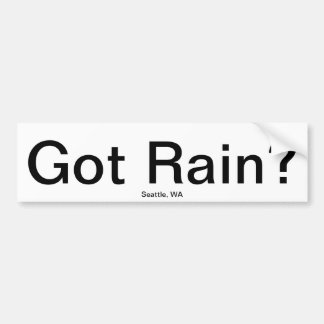 Heb je Rain? Bumpersticker