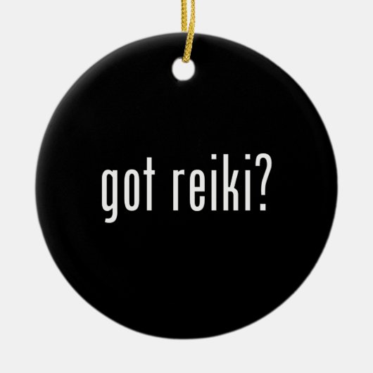 Heb je Reiki? Keramisch Ornament (Voorkant)