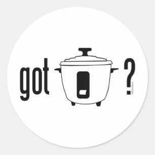 Heb je rijst? (koker) ronde sticker