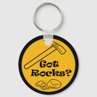 Heb je Rocks? Rockhound Button Sleutelhanger