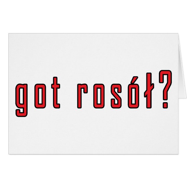 Heb je rosol? (Voorkant Horizontaal)