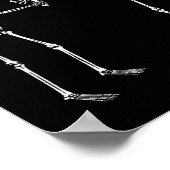 Heb je rug _ Funny Skeleton Pun Poster (Hoek)